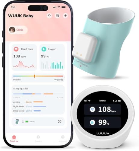 WUUK BABY Chaussette intelligente suivi sommeil fréquence