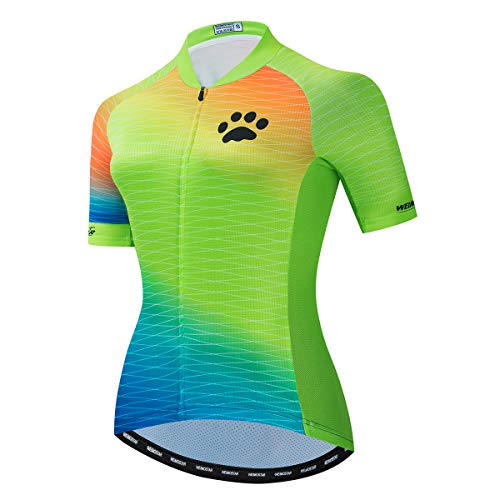 Image of Cycling Jerseys Women Bike Shirts Short Sleeve Bicycle Clothes Breathable Stretch Labric Bicycle Uniforms