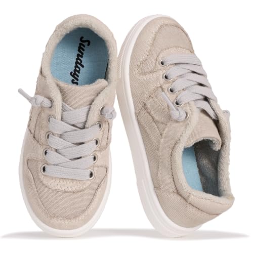 Image of Sundays Girls Sneakers Non-Slip Canvas Girls Shoes Comfort Kids Footwear