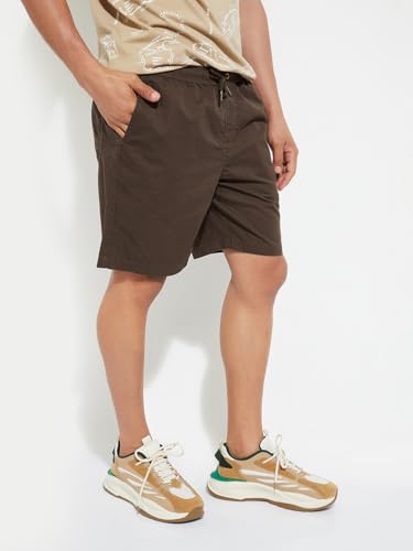 Image of Max URB N Men Slim Fit Solid Shorts