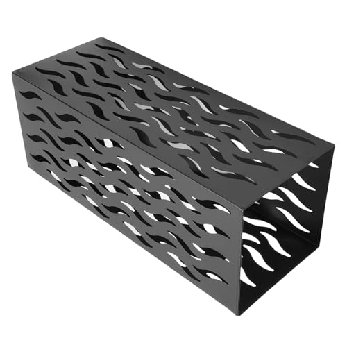 Porte-parapluie en métal durable design creux noir gain de place - 8