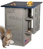 JCS Wildlife Blue & Gray Ultimate Squirrel House Nesting Box - A Perfect Playground and House for Your Squirrels - Squirrel Nesting Box - Made in The USA