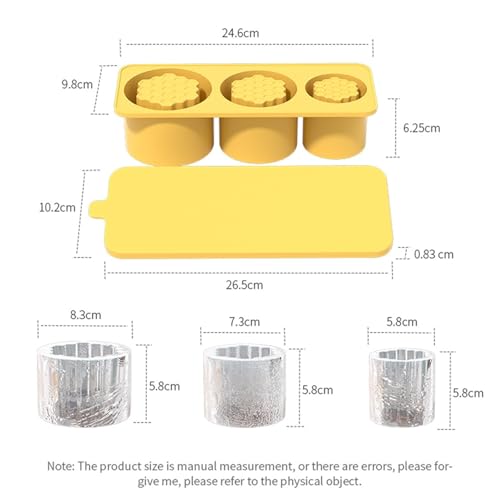 Molde para cubos de hielo silicona 2 piezas miniatura 2