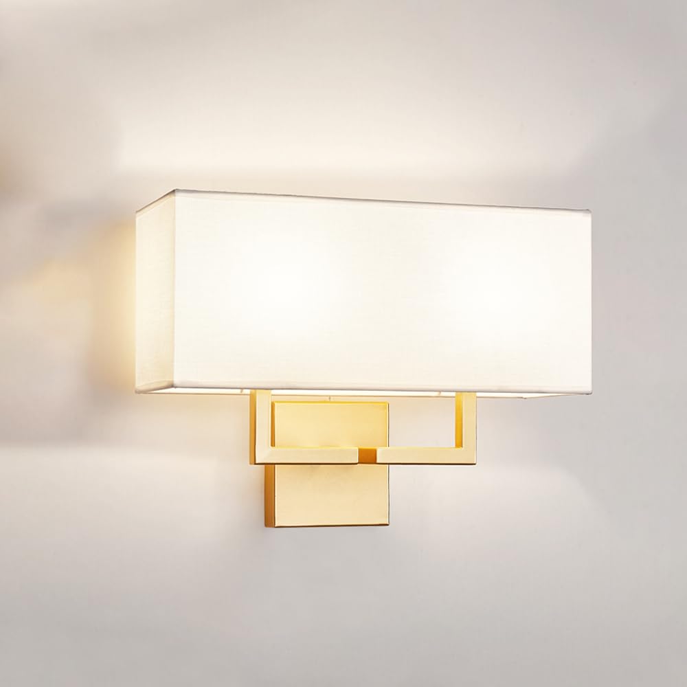 MESOVFCA 5W Minimalist LED Wall Lamp - Stylish Silver Fixture for Corridor, Bedroom, and Living Room(Gold)