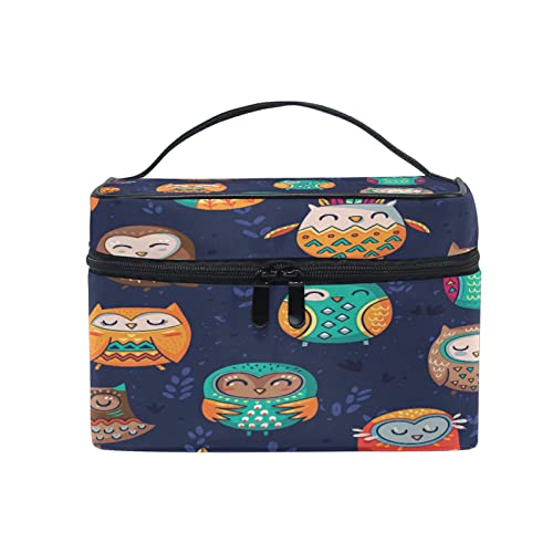 Trousse de maquillage motif hibou un cadeau original et utile pour elle