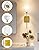 JOFIOS Battery Operated Wall Sconce Set of 2 - Gold Wireless Battery Wall Sconce with 5200mAh Rechargeable Light Bulb and Remote, RGB and Dimmable Cordless Wall Lights for Bedroom, Living Room