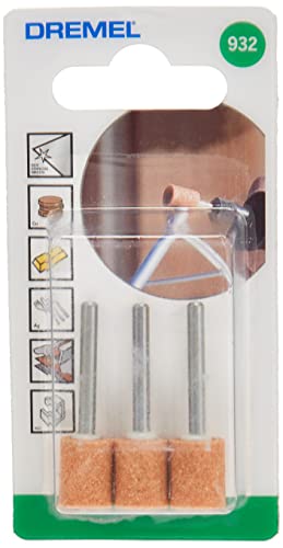 Dremel 932 Lot de 3 meules à rectifier en oxyde d'aluminium 9,5mm