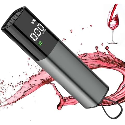 NXPGKEA Breathalyzer, Police Accurate Alcohol Meter Alcohol Meter, Professional Alcohol Tester with Digital Blue LCD Display and Semiconductor Sensor Technology Cover