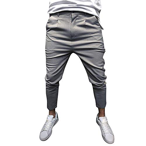 Rawdah_Pantalones Hombre Jogger Pantalones De Hombre Pantalones de chándal para Hombres Pantalones Deportivos Elásticos Ocasionales Bolsos Holgados Holgados Pantalones Pantalón