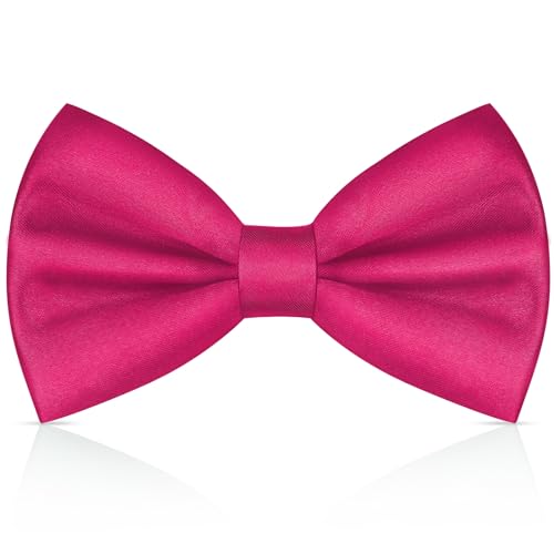 URAQT Nœud papillon avec crochet,Nœud Papillon pour Homme Réglable en gabardine de smoking solide, Couleur unie Noeud papillon pour Noeud papillon pour enfants et hommes pour Mariage Fête,Violet Clair