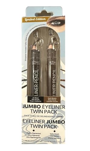Lápiz delineador jumbo IZME New York pack x2 negro y marrón miniatura 2