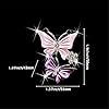 Car Aromatherapy Vent Clips,Lovely Dual Butterfly Car Air Outlet Freshener Perfume Clip Aroma Diffuser Decor - Pink #2