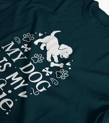 Image of INDISSH T-Shirt for Man | Regular and Plus Size Upto 7XL | Pet Lover Graphic Printed | Round Neck Cotton Fabric Regular fit Casual T-Shirt for man - RNM-DOGBESTIE-PAR