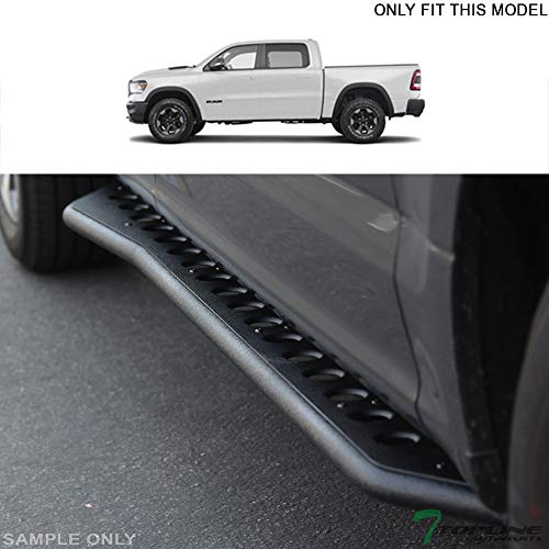Estribos laterales negros estilo Rocker para Dodge Ram 1500 miniatura 2