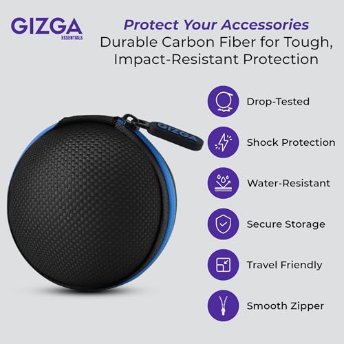 GIZGA essentials Earphone Carrying Case, Blue - Image 3