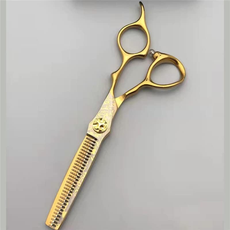 プロフェッショナルヘアカットシザー、6インチプロフェッショナル440cスチールシザーdヘアシザーヘアカット間伐理髪カッティングシザー