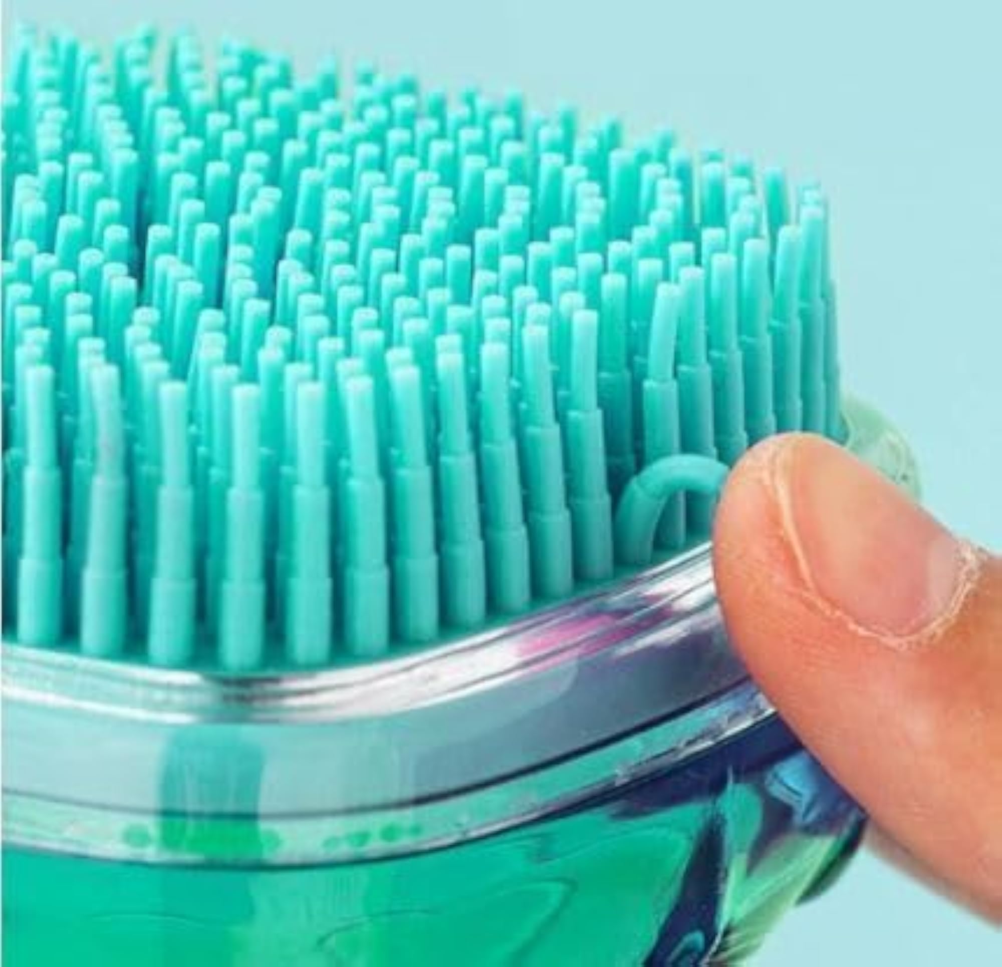 2-in-1 Silicone Bath Brush with Shampoo Dispenser
