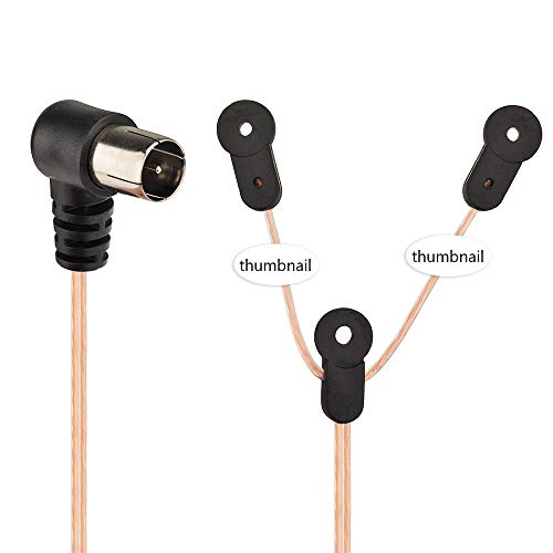 Superbat Fm Antenna Dipole Antenna Indoor 75 Ohm With F Type Male Connector For Yamaha Jvc Sony Bose Natural Sound Stereo Receiver #TOP6