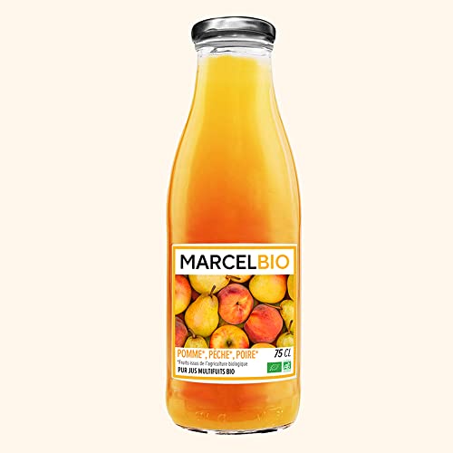 Marcel Bio - Pur Jus de Pomme Pêche Poire Bio - 75cl Cover