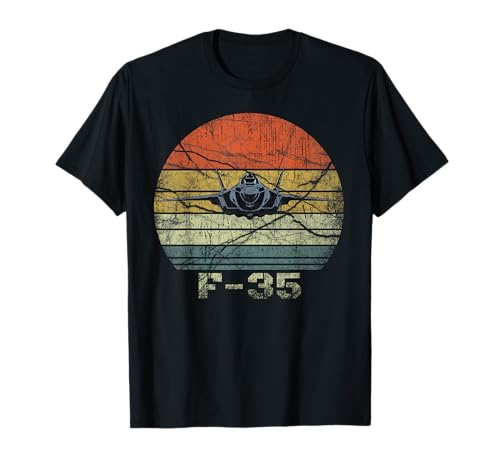 Distressed F-35 Fighter Jet Military Airplane T-Shirt