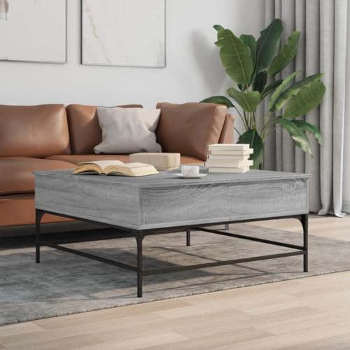 Table basse plateau relevable 95x95 cm pour optimiser un salon carré - 3