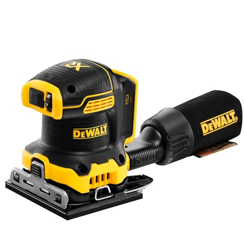DEWALT DCW200N-XJ 18V XR Lijadora de palma sin escobillas de 1/4 hoja (unidad desnuda)