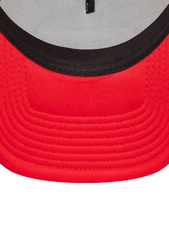 Casquette Trucker New Era A-Frame rouge avec patch de la marque