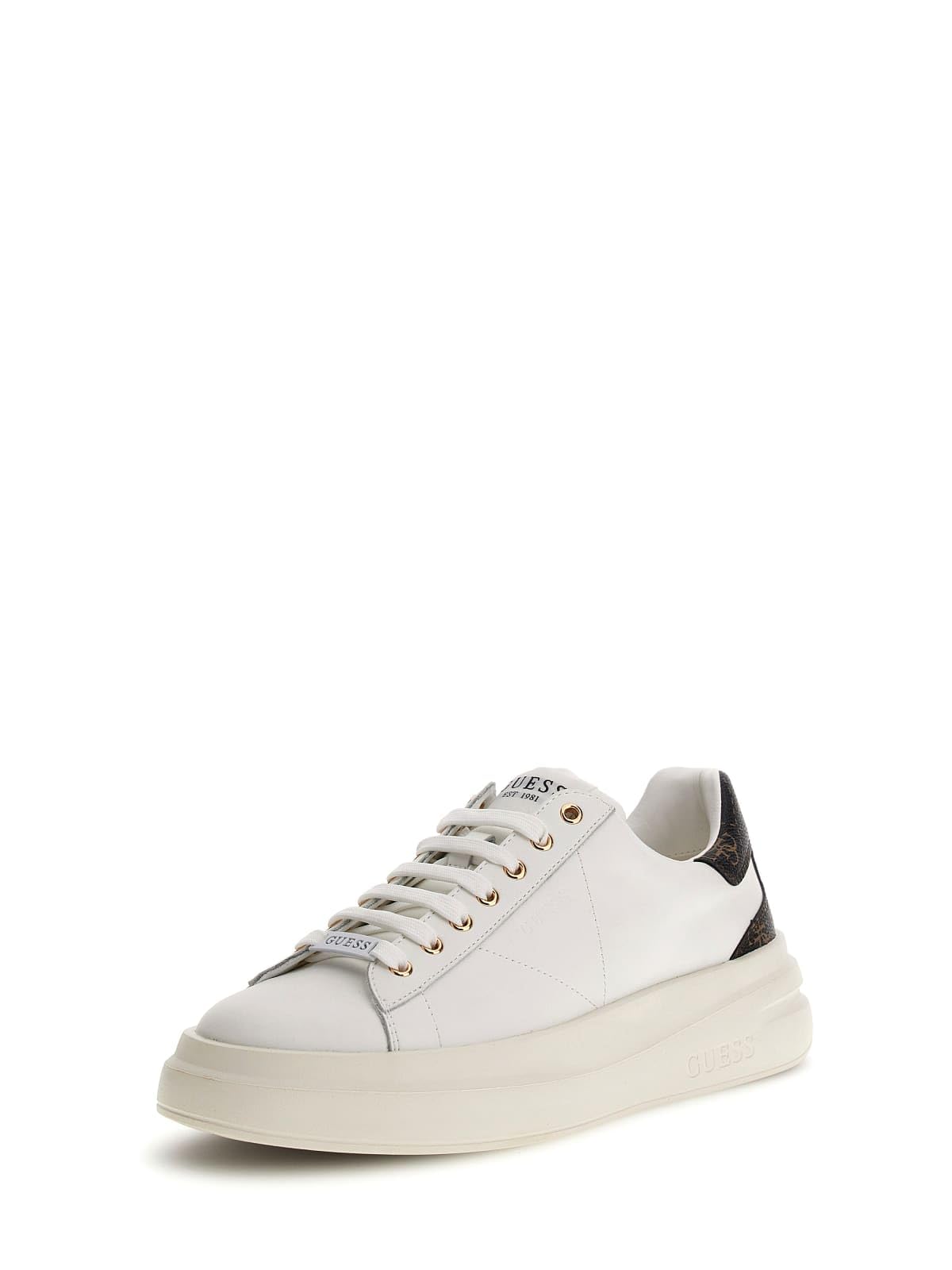 Guess White Stylish Basket For Everyday Use - Male - Sneakers - 6 Uk - Shoes