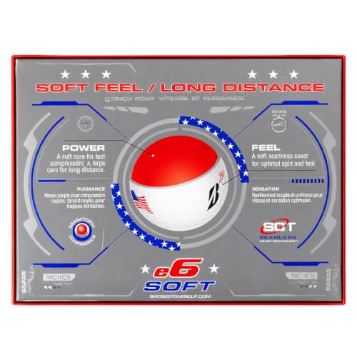 Bridgestone e6 Soft White Golf Balls 24-Pack