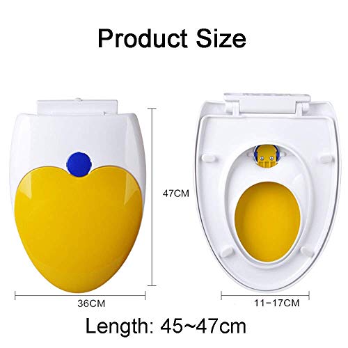 Abattant de toilette en V violet facile à installer pour WC