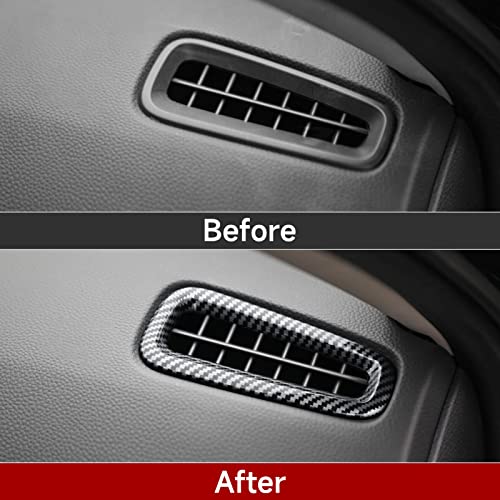 Image of Car A /C Air Vent Outlet Cover Decals for 2022-2026 Honda Civic 11th Gen Accessories ABS Carbon Fiber Stickers