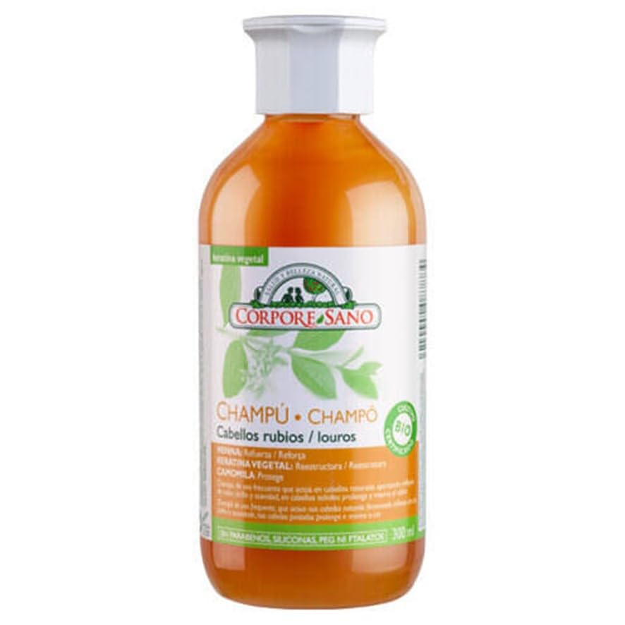 Champú La Henna para Cabellos Rubios 300 ml – Realza el Color, Brillo Natural y Cuidado Suave, con Henna Neutra