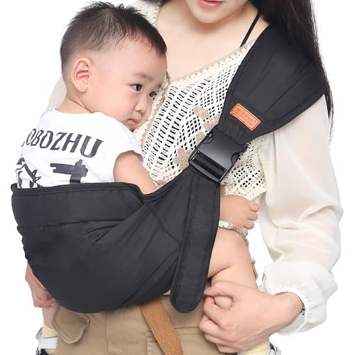 HTTDSLF Fular Portabebe, Portabebes Lateral, Mochila Bebe Portabebes, Mochila Portabebess, para Bebés de 3 a 36 meses, Hasta 15 KG, Ajustable y Cómodo