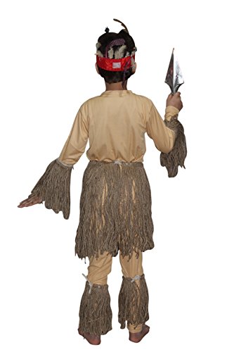 Image of Kaku Fancy Dresses Tribal Costume for Kids | Traditional Tribal Dress for Boys & Girls | Ideal for Fancy Dress, Stage Performance & School Theme Competitions