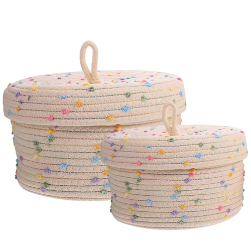 Panier de rangement tressé solution petits objets maison bureau