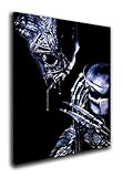 M2M Prints Alien Monster Alien Vs Predator Horros Film Leinwand Kunst Wanddekoration Filmliebhaber Geschenke (50,8 x 30,5 cm)