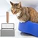 POPETPOP Cat Litter Scoop Holder: 2Pcs Universal Litter Scoop Holder Litter Shovel Storage Box Pet Litter Shovel Stands Cat Litter Scooper Stand, 15.5X8.5X6CM, Grey White