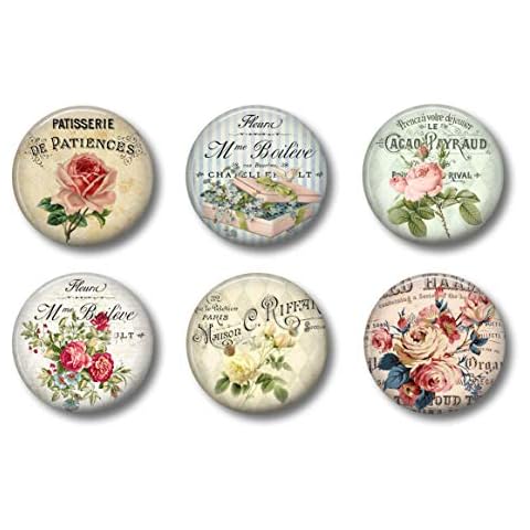 French Cottage Chic Flower Magnets Cover