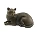 Cozy Cat Polyresin Cremation Cat Urn - Extra Small - Holds Up to 25 Cubic Inches of Ashes - Sable Brown Pet Cremation Urn for Ashes