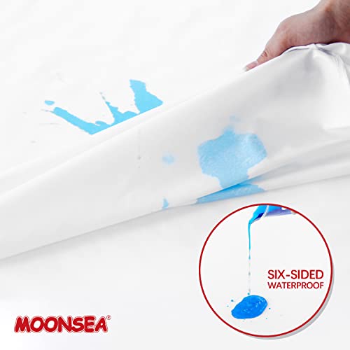 Protector de colchón impermeable para cuna de 28x52 pulgadas con cremallera pack de 2 3