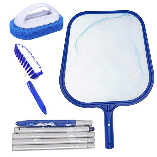 Hot Tub Cleaning Kit Accessories, Pool Leaf Skimmer Skimming Pool Net with 5-Section Adjustable...