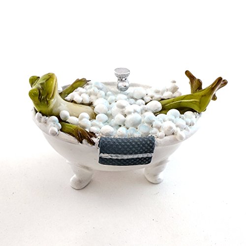 Image of Top Collection Bubble Bath Frog 2-Inch Mini Collectible Figurine