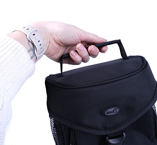 Inov8 Universal Protective Camera Case for Bridge/SLR/DSLR Zoom Cameras and Lens. + Accessories with Cross Body Strap. To Fit Sony, Canon, Fujifilm, Nikon Olympus Pentax - Image 4
