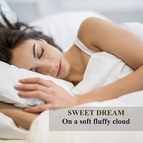 Friendriver Luxury Hotel Quality Bed Pillow [Set Of 2] Family Plush Gel Bed Pillow,Suitable For Side And Back Sleeping Pillows,Soft And Breathable Polyester Fiber Filling (King) #TOP5