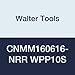 Walter Tools CNMM160616-NRR WPP10S Carbide Tiger-Tec Negative Indexable Turning Insert, 0.063" Corner Radius, 0.625" IC, 0.250" Thick, 0.079" - 0.394" Depth of Cut (Pack of 10)
