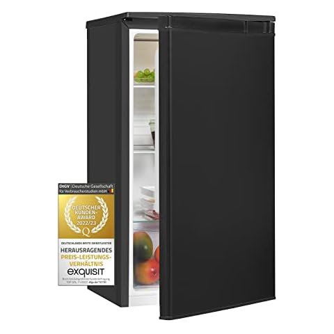 Exquisit Kühlschrank KS85-V-091F schwarz | 75 l Nutzinhalt Cover