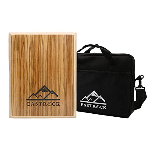 EASTROCK Travel Cajon Box Drum – Portable Wooden...