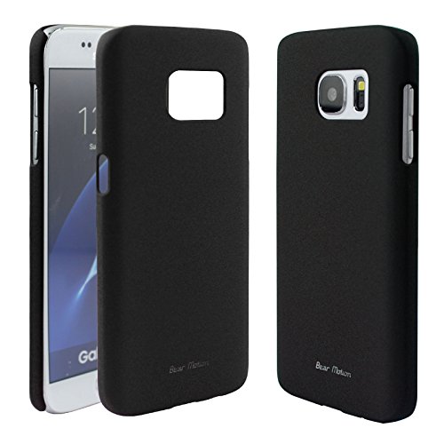 S7 Case - Bear Motion for Galaxy S7 - Premium Back Cover for Samsung Galaxy S7 - Sand (Black)