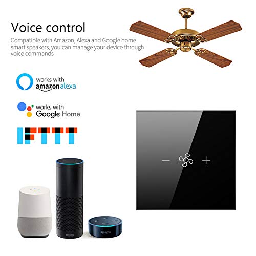 WiFi Smart Fan Switch, Fan Celling Wall Switch APP...