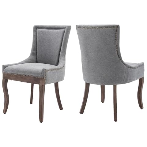 HUMEHA Upholstered Wingback Dining Chairs Cover